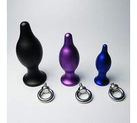 Plug Anal en Acier violet taille S avec anneau