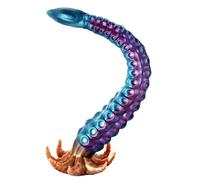 Plug Anal en avec Ventouse Forte, Gode Realiste avec Ventouse Godemichet Anal Stimulateur de La Prostate Femmes Dilatateur Débutant Jouet Super Long Body Relax Massage, 49cm(XL)