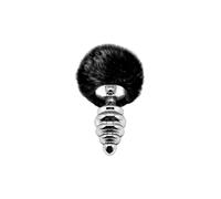 Plug anal en métal Fluffy Twist L