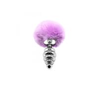 Plug anal en métal Fluffy Twist M