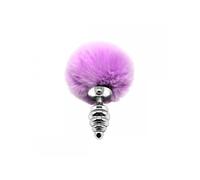 Plug anal en métal Fluffy Twist S