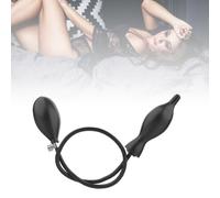 Plug anal en silicone gonflable réglable noir 51cm étanche pour adultes