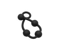 Plug anal en silicone unisexe 4 perles de traction boules anales jouet BDSM，S