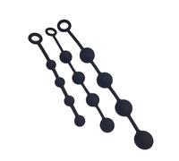 Plug anal en silicone unisexe 4 perles de traction boules anales jouet BDSM，SML