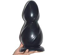 Plug anal extra large, énorme plug anal de taille XXL, sexe extrême pour couples, livré avec ventouse puissante, masseur de prostate, perles anales et perles anales, jouets sexuels(Schwarz)