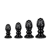 Plug anal extra large XXL plug anal géant dilatateur d'anus gode anal boules anales masseur de prostate masturbation point G plug anal jouets anaux jouets sexuels(Schwarz-S)