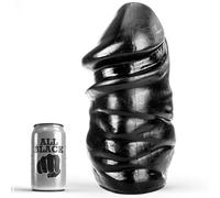 Plug anal géant All Black de couleur noir 33cm, Largeur 12 mm, Longueur 35 mm, Profondeur 15 mm, Rayon Couple, Couleur Noir