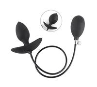 Plug anal gonflable en silicone liquide avec valve, modèle unisexe extensible pour débutants, dilatateur doux à expansion progressive pour jeux intimes, contrôle précis et sensations évolutives