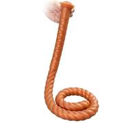 Plug anal long 31,49in en silicone liquide avec texture spiralée, ultra doux pour stimulation prostate et vaginal, convient aux femmes et hommes (or)