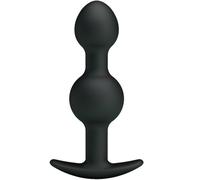 Plug anal love en silicone 10,3 centimètres noir