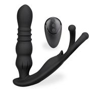 Plug anal masseur de zone intime masculine vibrant et va-et-vient Ode