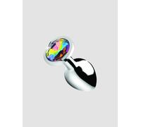Plug Anal Métal Bijou Rainbow Prism Gem Medium
