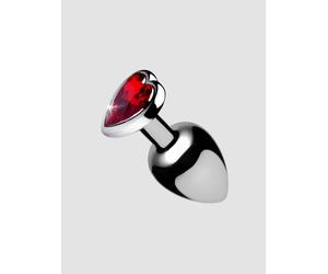 Plug Anal Métal Bijou Red Heart Large