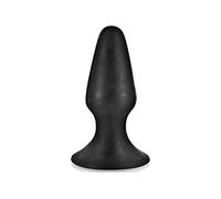 Plug anal noir 12.5cm avec ventouse