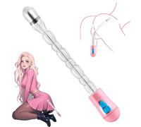 Plug Anal Plug Vibrant, 6 Perles Anales Vibrateur Anal Rechargeable, Chapelet Anal Stimulateur de Point G étanche, Masseur de Prostate Jouets Sexuels pour Hommes et Femmes