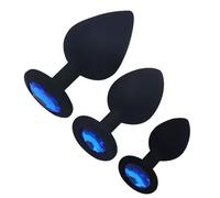 Plug anal pour femmes et hommes, coffret de plugs anaux avec lubrifiant, plugs anaux en silicone, grands, moyens et petits, pour débutants, femmes, hommes et couples