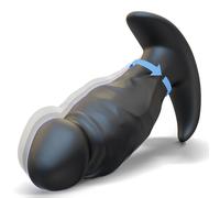 Plug anal rotatif 360° vibrateur 10 modes APP contrôle silicone noir 3.9x1.3in