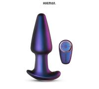 Hueman – Plug anal télécommandé Meteoroid – Rotatif, perles rotatives – Violet 11 cm