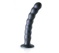 PLUG ANAL SILICONE Plug Beaded G-Spot L 20.5 x 3.2cm Gris Ouch
