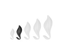 PLUG ANAL SILICONE Plug Silicone Bulby M 14 x 7cm Noir DarkSil