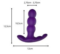 Plug Anal Vaginal Sextoy Vibrant Télécommandé 7 Vibrations Point G Clitoris USB