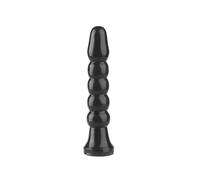 Plug anal ventouse boule - Couleur: Noir