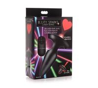 Plug Anal Vibrant Cœur Laser Medium 4,2 Pouces Booty Sparks Laser Series 28X