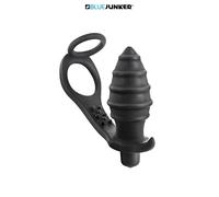 Plug anal vibrant et Anneau pénis Cockring - BLUE JUNKER