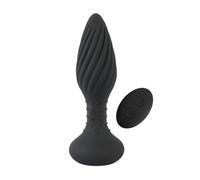 Plug anal vibrant et rotatif télécommandé - Anos