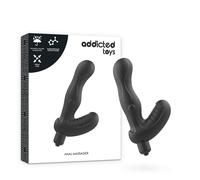 Plug anal vibrant noir stimulateur de prostate addicted toys, Longueur 190 mm, Largeur 148 mm, Profondeur 45 mm, Rayon Couple, Poids 0.198 Kg, Couleur Noir