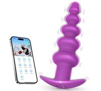 Plug Anal Vibromasseurs Gode Homme Pour Anus, Plug Femme Débutante Sex Toys avec 10 Modes de Vibration APP, Plug Anale,Prostate Homme Jouet Sexualité Couple, Plugs Anals Sex Toýs Perles Anales