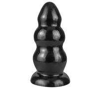 Plug Anal XXL Avec 3 Perles Anales - Diamètre Maximal 93mm,Plug Geant Plug Anale,Toys Anals,Jouet de Stimulation Anale Intensive,Toýs Couple (Noir)