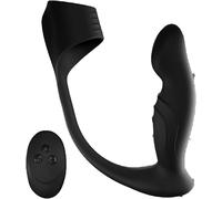 Plug Anale Femme Vibrant en Silicone Imperméable Télécommande Sans fil,Butt Plug Perles Anales Vibromasseur Anal Poussant JYH7