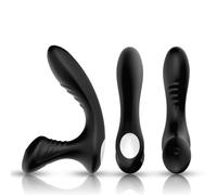Plug Anale Homme Prostate Plug Anale Femme Homme Vibrant en Silicone Imperméable Télécommande Sans fil,Butt Plug Perles Anales Vibromasseur Anal Poussant JYH7