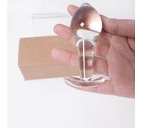 Plug Anaux 97mmØ35mm en Verre Cristal Clair Base Ronde | YILUQIFLY Température & Entraînement Butt Anaux Jouet Sexuel Prostate massager homme femme couples Débutant Initié SM SUBS