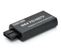 Plug and play convertisseur HDMI pour Nintendo 64 (N64) / Super Nes (SNES) / Game Cube (NGC) - adaptateur compatible prise audio 3,5 mm - htdmobiles Noir G