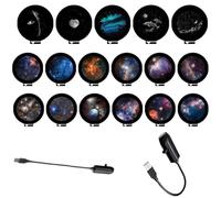 Plug and Play HD Star Projector, 4K HD 13-in-1 Planetarium Star Projector with 360° Rotation, Auto-Off Timer, Ultra-Quiet Galaxy Night Light for Bedroom, Kids, Adults & Home Decor，Sky 17pcs