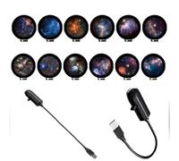 Plug and Play HD Star Projector, 4K HD 13-in-1 Planetarium Star Projector with 360° Rotation, Auto-Off Timer, Ultra-Quiet Galaxy Night Light for Bedroom, Kids, Adults & Home Decor，Sky 12pcs