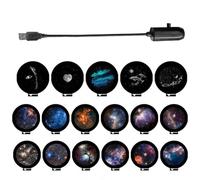 Plug and Play HD Star Projector 4K HD for Bedroom, 13-in-1 Planetarium Star Projector with 360° Rotation & Auto-Off Timer, Ultra-Quiet Night Light Projectorfor Kids, Adults, Home Decor (sky 17pcs)
