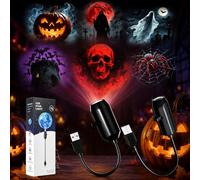 Plug and Play HD Star Projector Halloween, 6 Disk Set (2PCS)