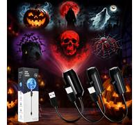 Plug and Play HD Star Projector Halloween, 6 Disk Set (3PCS)