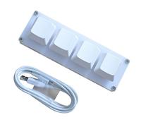 Plug and Play Mini clavier personnalisé 4 touches avec câble de données de 1,5 m pour Raspberry Pi