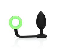 Plug avec cockring Phosphorescent - Ouch