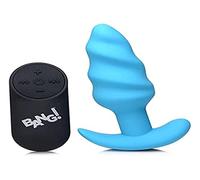 PLUG DE SILICONA SWIRL CON 21X VIBRACIONES - AZUL