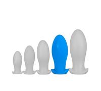PLUG EGG Plug silicone Saurus Egg XL 16.5 x 7.3cm Bleu EggPlay