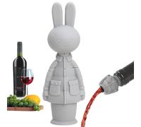 Plug Fun - Sweet Bunny Bottle Cap, pour le vin en silicone | Fermeture créative du vin pour champagne, assistant de cuisine décoratif, bouteilles de sceau en toute sécurité