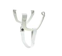 Plug Hockey Mentonnière de rechange pour casque, boucle à bouton avec boucles d'oreille, kit de sangle de couleur blanc complet, CCM, Bauer, True et Warrior.