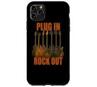 Plug in Rocks Out Stories Guitare Musique T-Shirt Coque pour iPhone 11 Pro Max