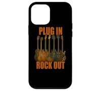 Plug in Rocks Out Stories Guitare Musique T-Shirt Coque pour iPhone 12 Mini