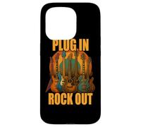 Plug in Rocks Out Stories Guitare Musique T-Shirt Coque pour iPhone 15 Pro